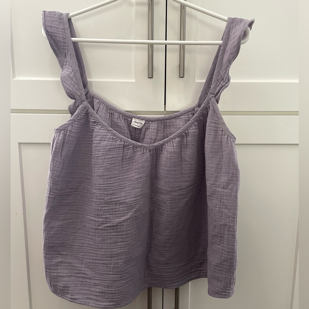 Wilfred Cropped Purple Tank